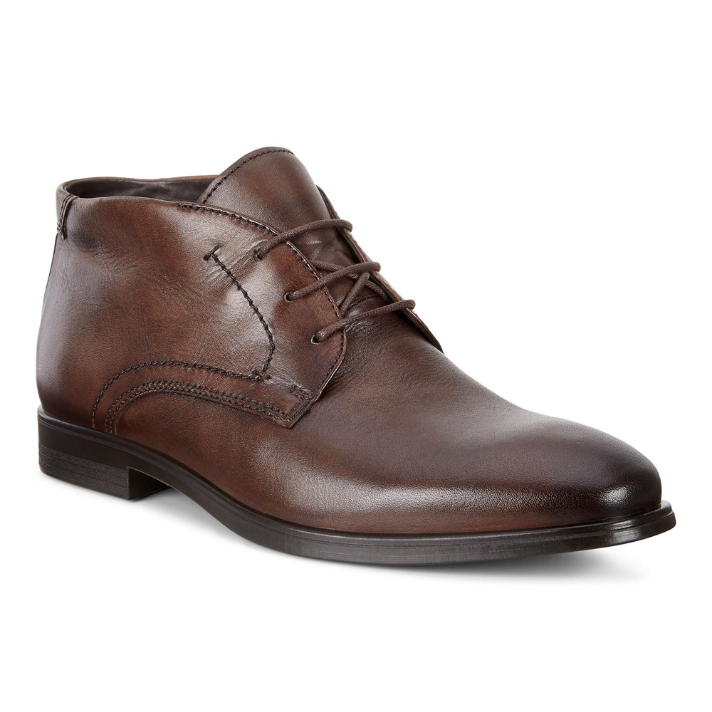 Botas Hombre - ECCO Melbourne Dress - Marrom - DGL125906